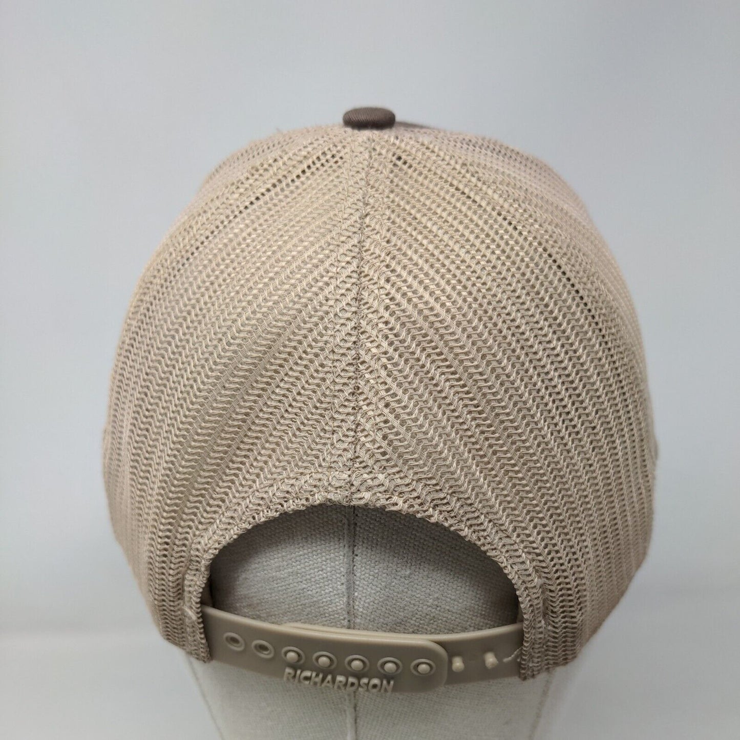 All Try Snapback Mesh Back Trucker Hat Brown One Size Richardson