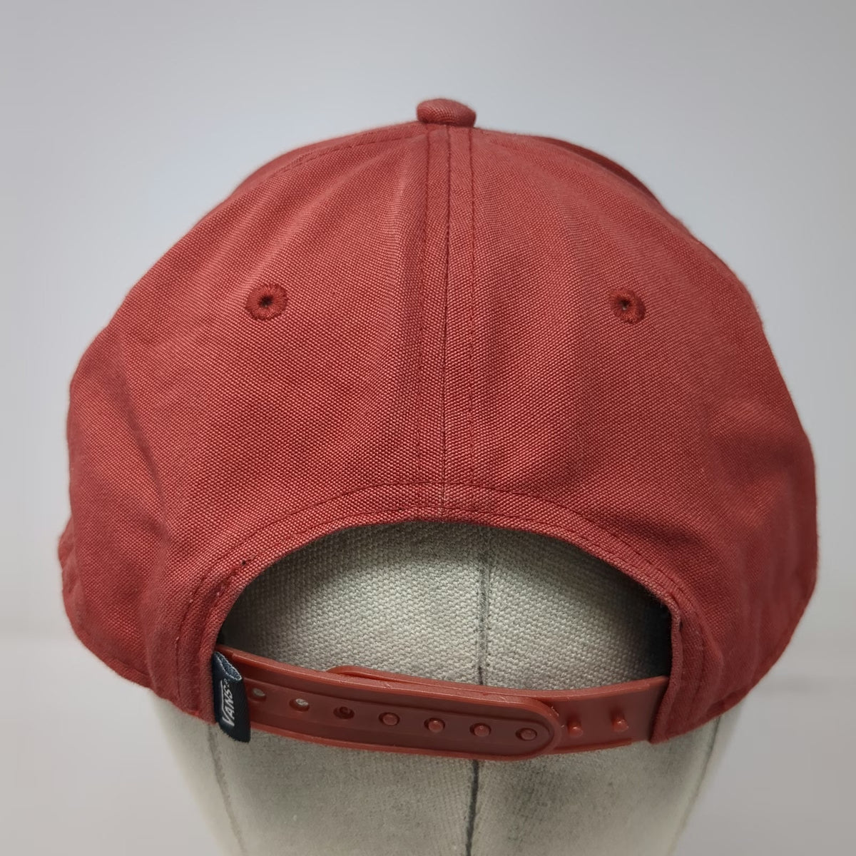 Vans 5 Panel Red One Size Snapback Flat Brim Logo Patch Hat No. 66 Skateboarding