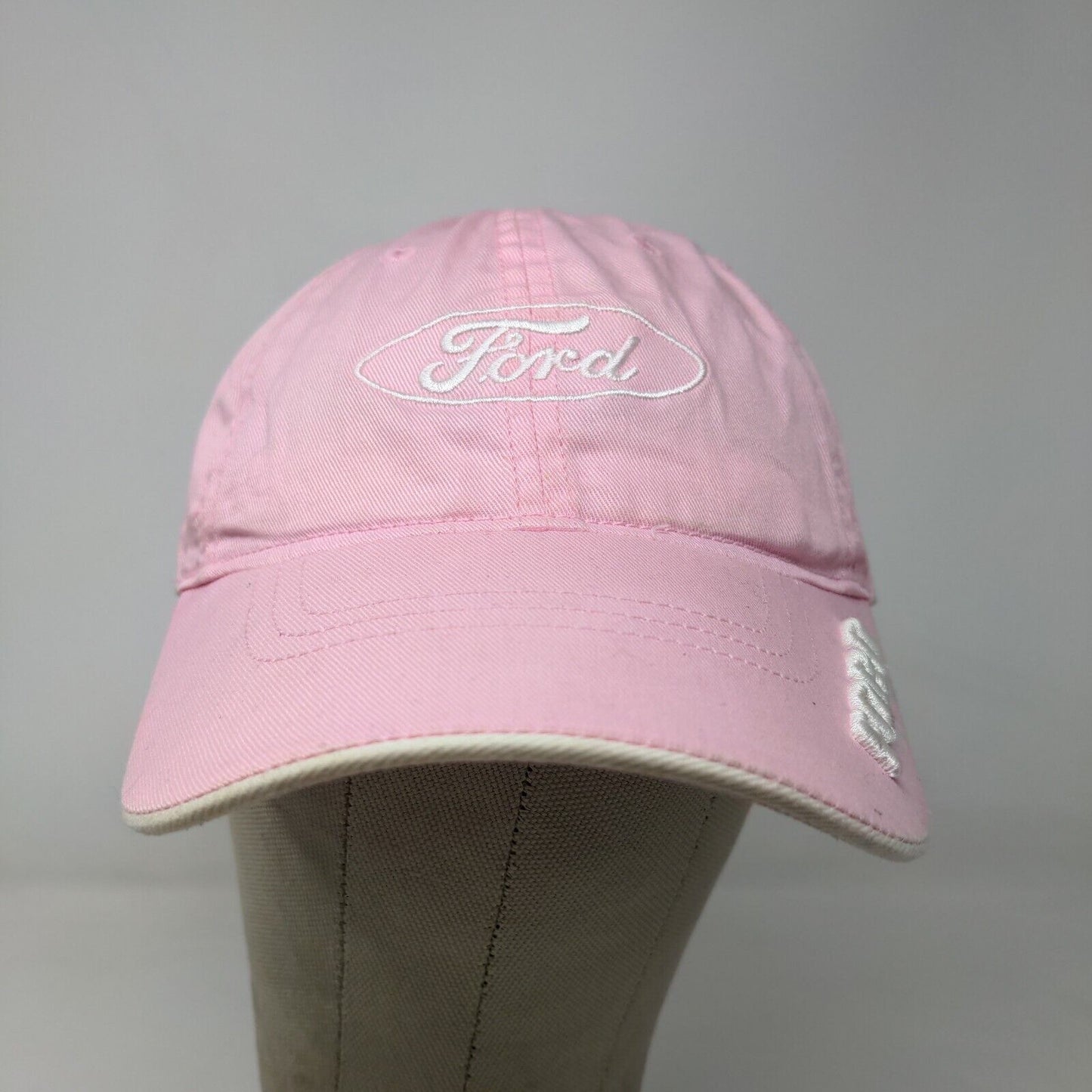 Ford Women's Strapback Hat Pink Size OSFA Embroidered Logo Car