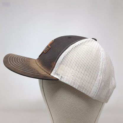 D&B Supply Snapback Trucker Hat Black OSFA Adjustable Mesh Back Richardson