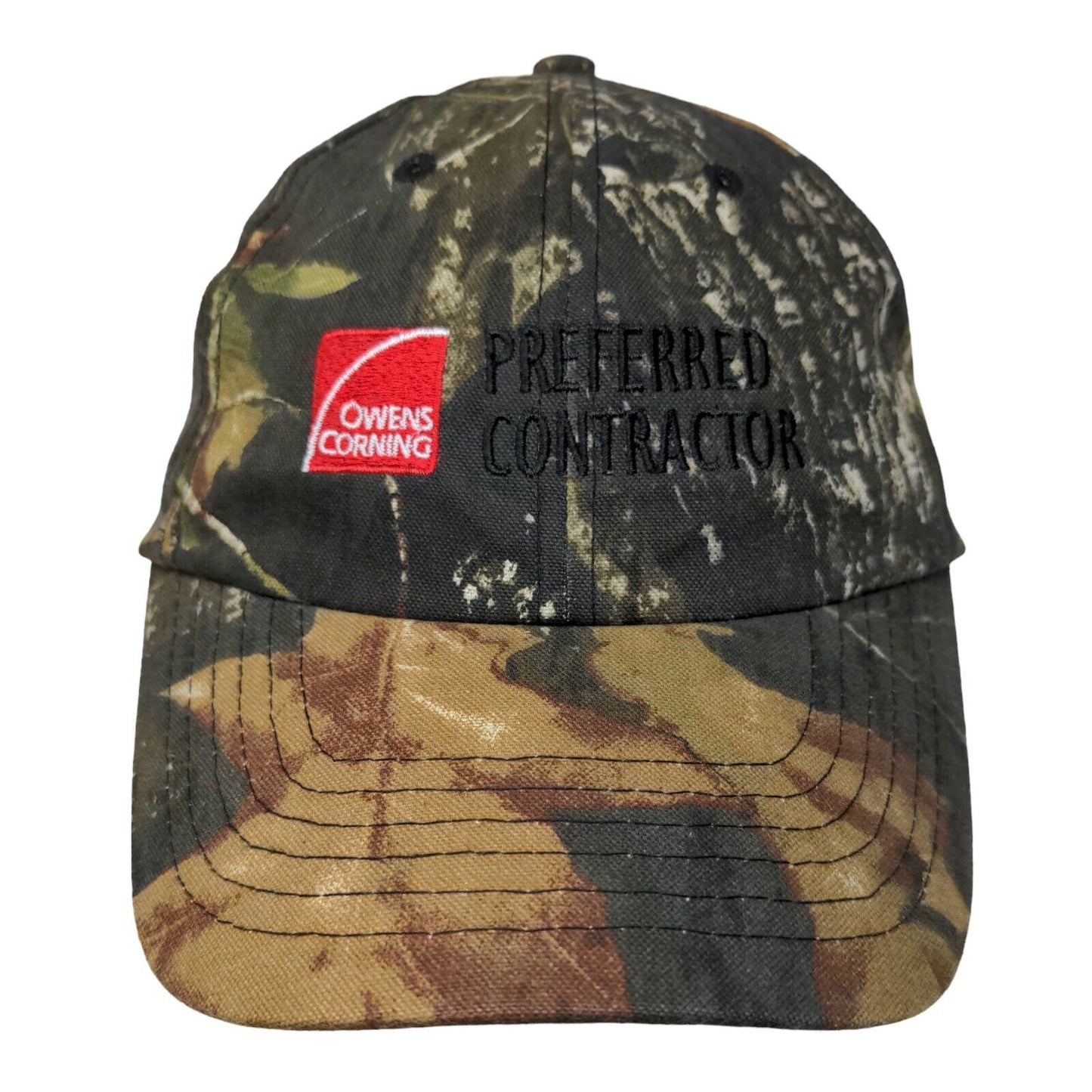 Owens Corning Preferred Contractor Strapback Hat Camouflage One Size Cap America