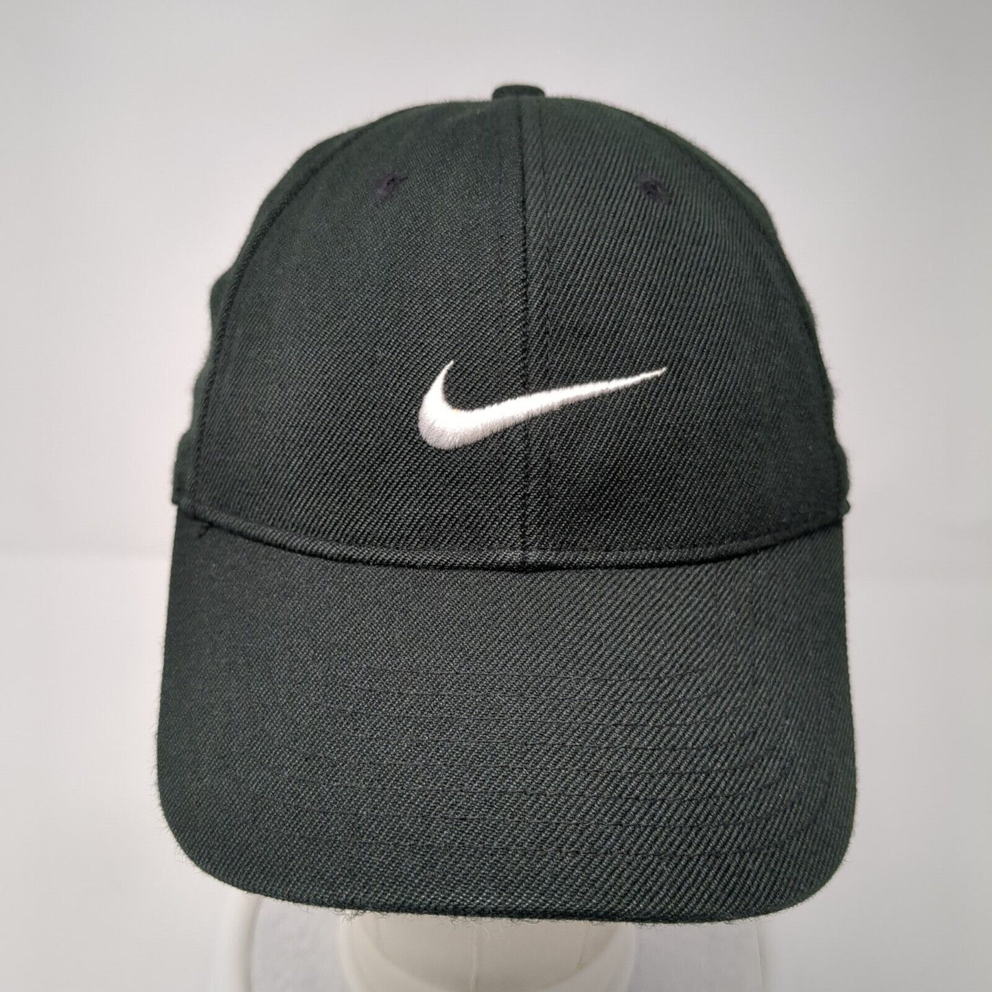 Nike Swoosh Strapback Hat Black One Size Adjustable 6 Panel Just Do It