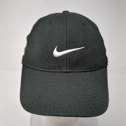 Nike Swoosh Strapback Hat Black One Size Adjustable 6 Panel Just Do It