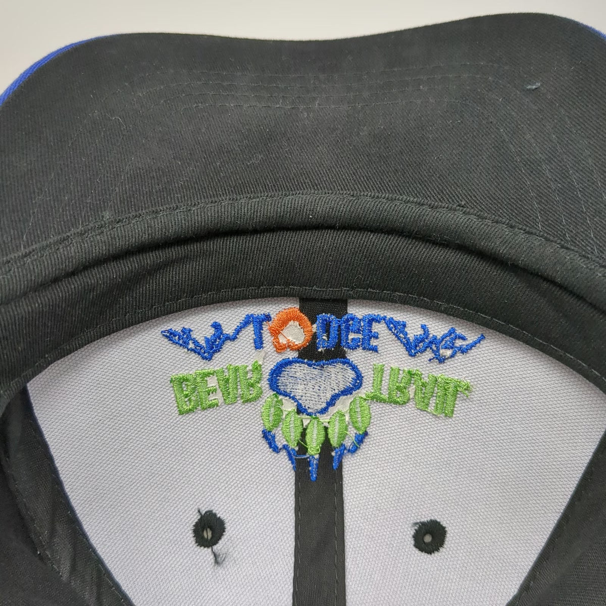 Paramount Baseball Cap Black Blue One Size Bear Trail Lodge Hat Paw Mountain