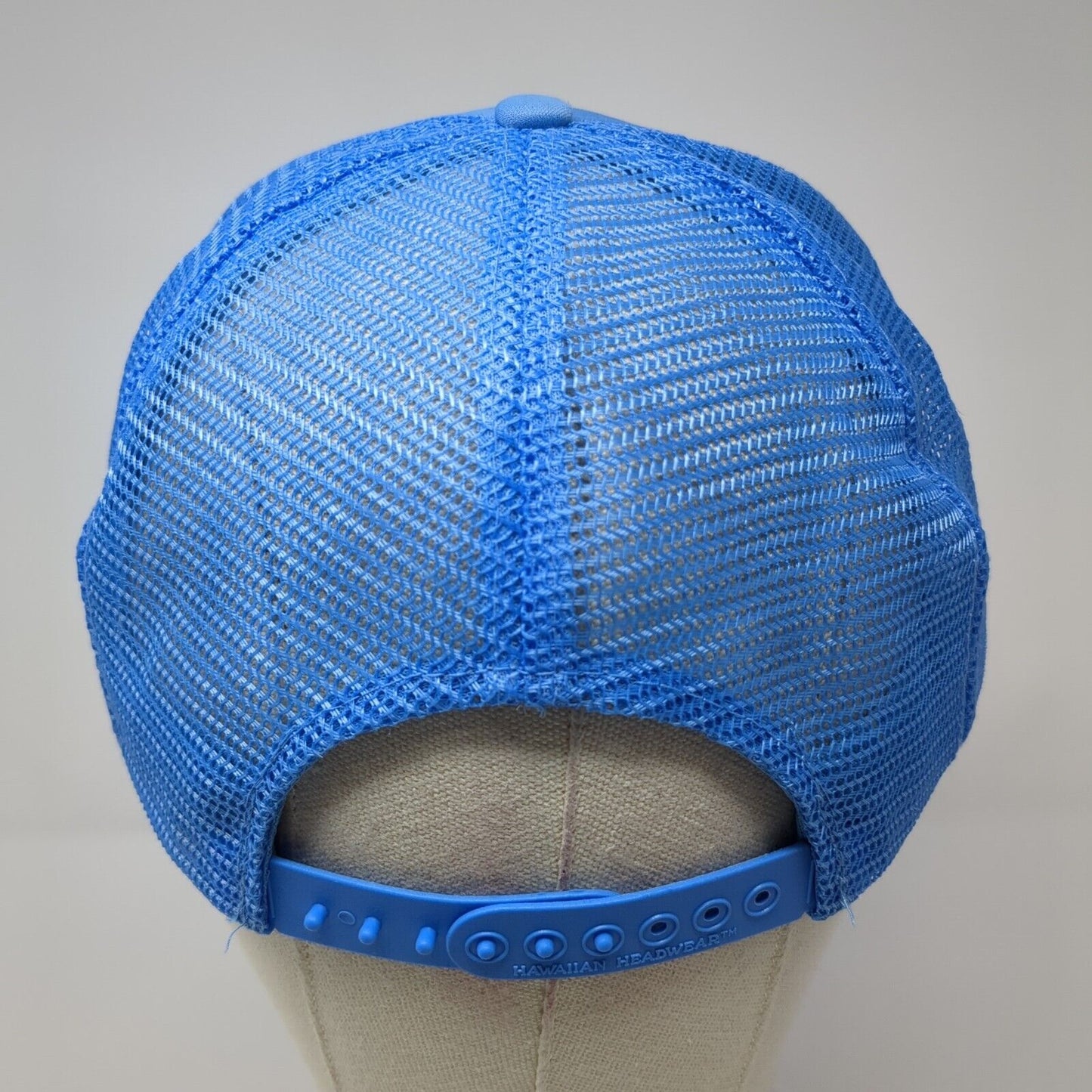 Maui Snapback Mesh Back Rope Trucker Hat Blue One Size Hawaiian Headwear
