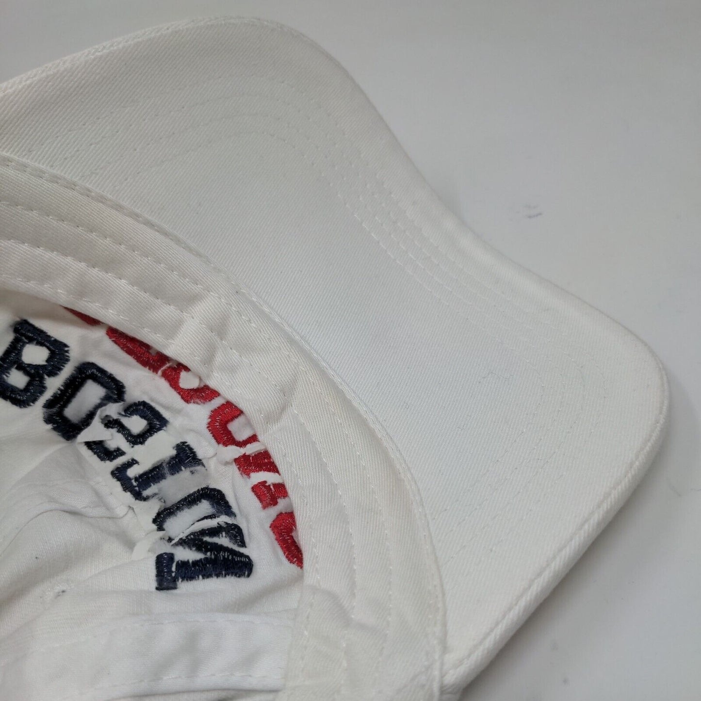 Boston Strong Slideback Hat White One Size Embroidered Hereford St Boylston St