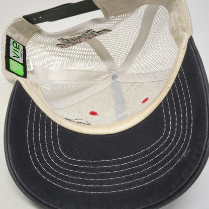 Vie Trucker Hat Black One Size Snapback Mesh Sockeye Brewing Salmon Fish Idaho
