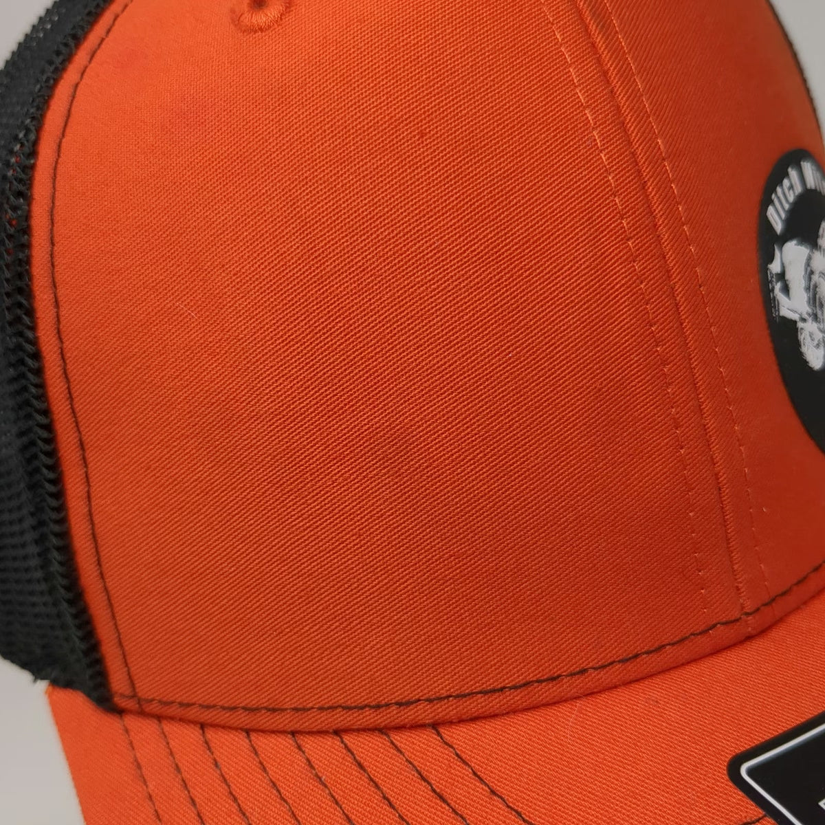 Richardson Trucker Hat Orange Black One Size Snapback Ditch Witch Rockies Patch