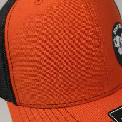 Richardson Trucker Hat Orange Black One Size Snapback Ditch Witch Rockies Patch