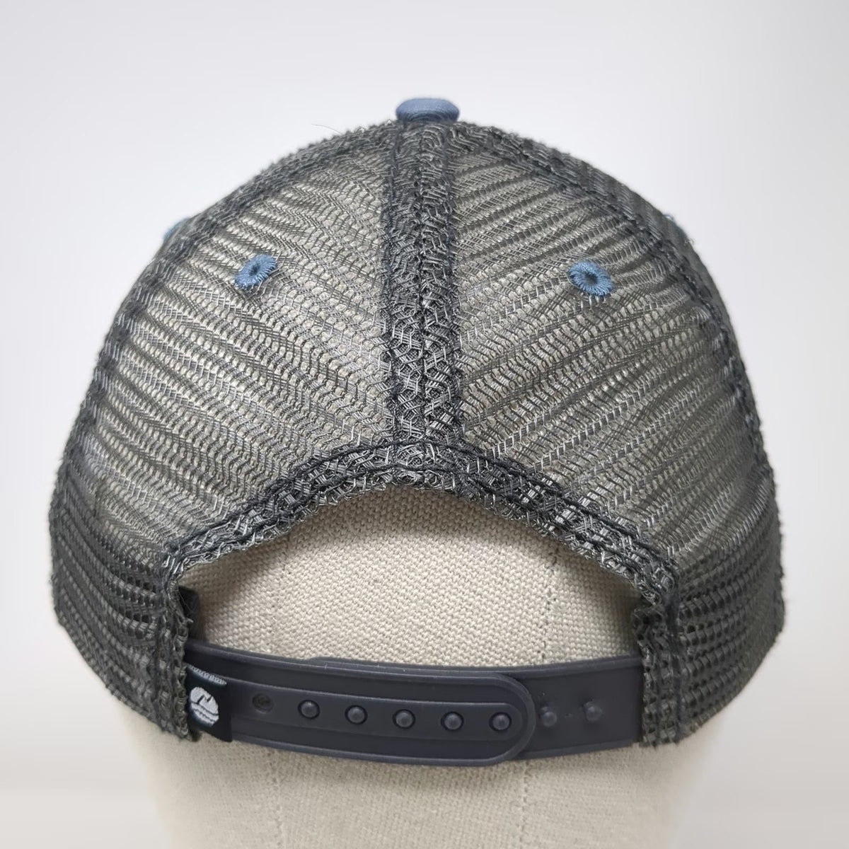 Ouray Sportswear Cycle Alaska Trucker Hat Blue One Size Snapback Mesh Juneau
