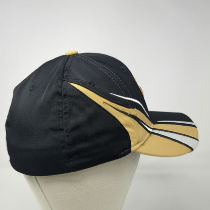 New Orleans Saints NFL Reebok Cap Black Gold White One Size Sideline Stretch Fit