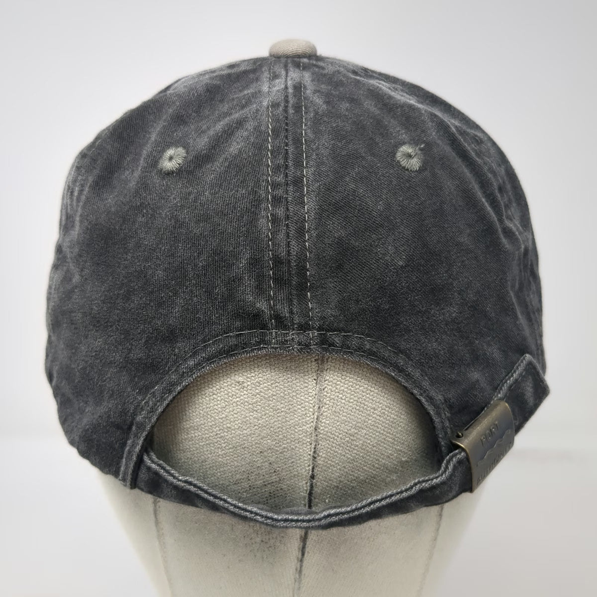 Port Authority Gray One Size Baseball Cap Acid Wash Slideback Accountant Hat
