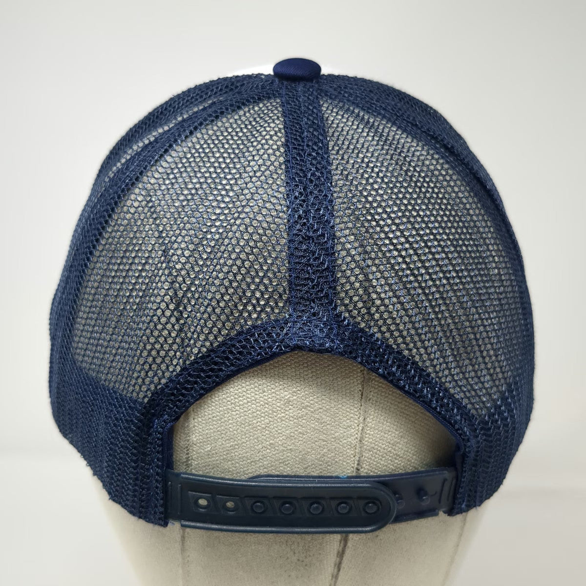 Trucker Hat Blue White One Size Mesh Snapback RC 2025 Rio Grande PR Palm Tree