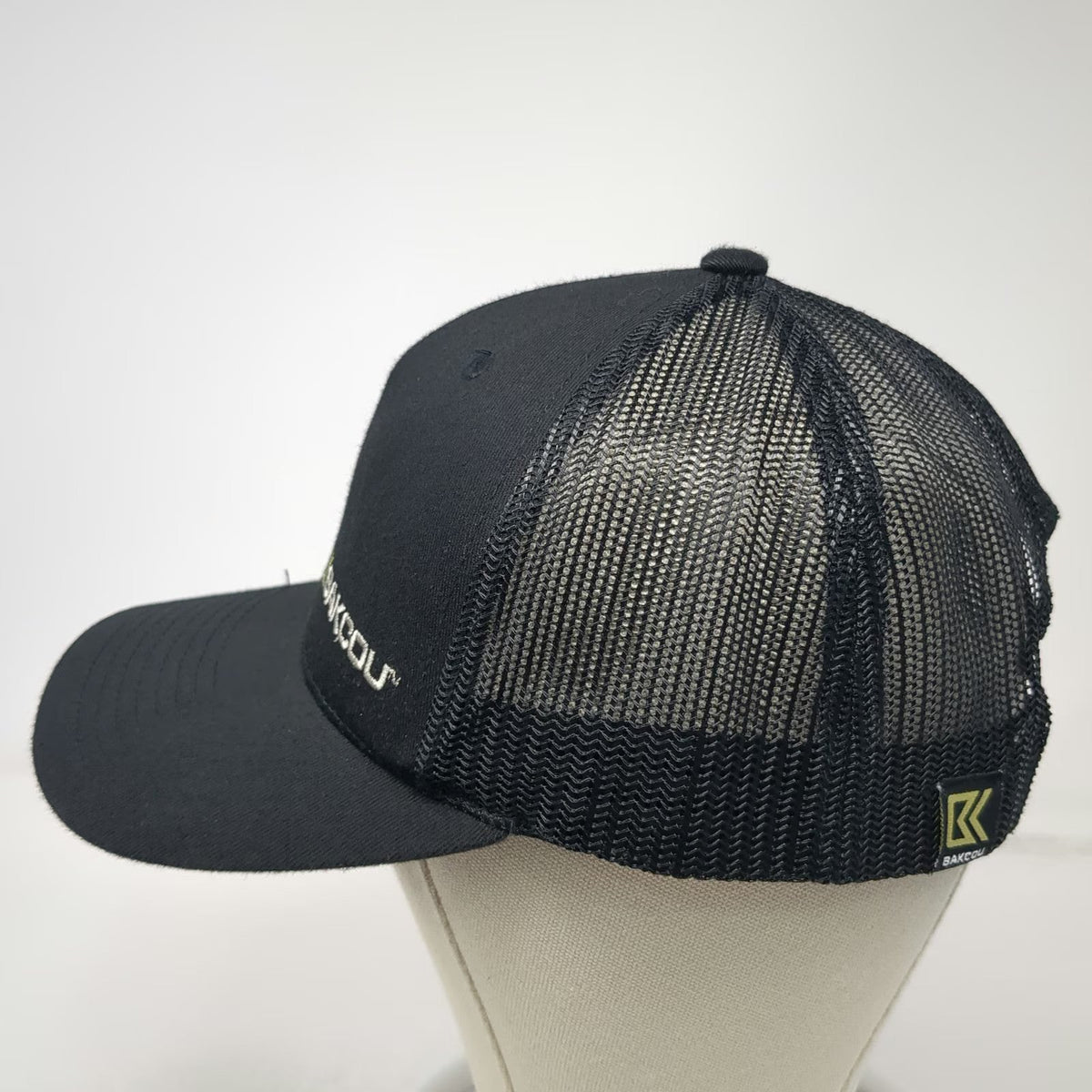 Bakcou Trucker Hat Black One Size Mesh Back Snapback Tribe Member Patch E-Bike