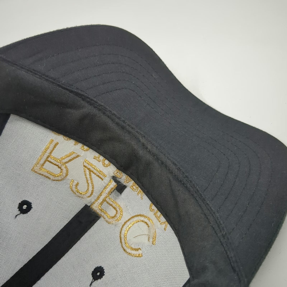 Cotton Deluxe R2PC Road To Park City Black Hat Directors Cap OSFM Gold Slideback