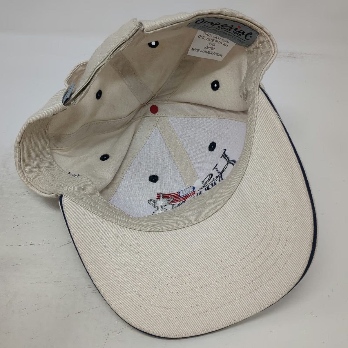 Imperial Baseball Cap Beige One Size 2021 US Open Torrey Pines Hat Strapback