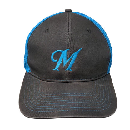 Letter M Snapback Mesh Back Trucker Hat Multi One Size Port Authority