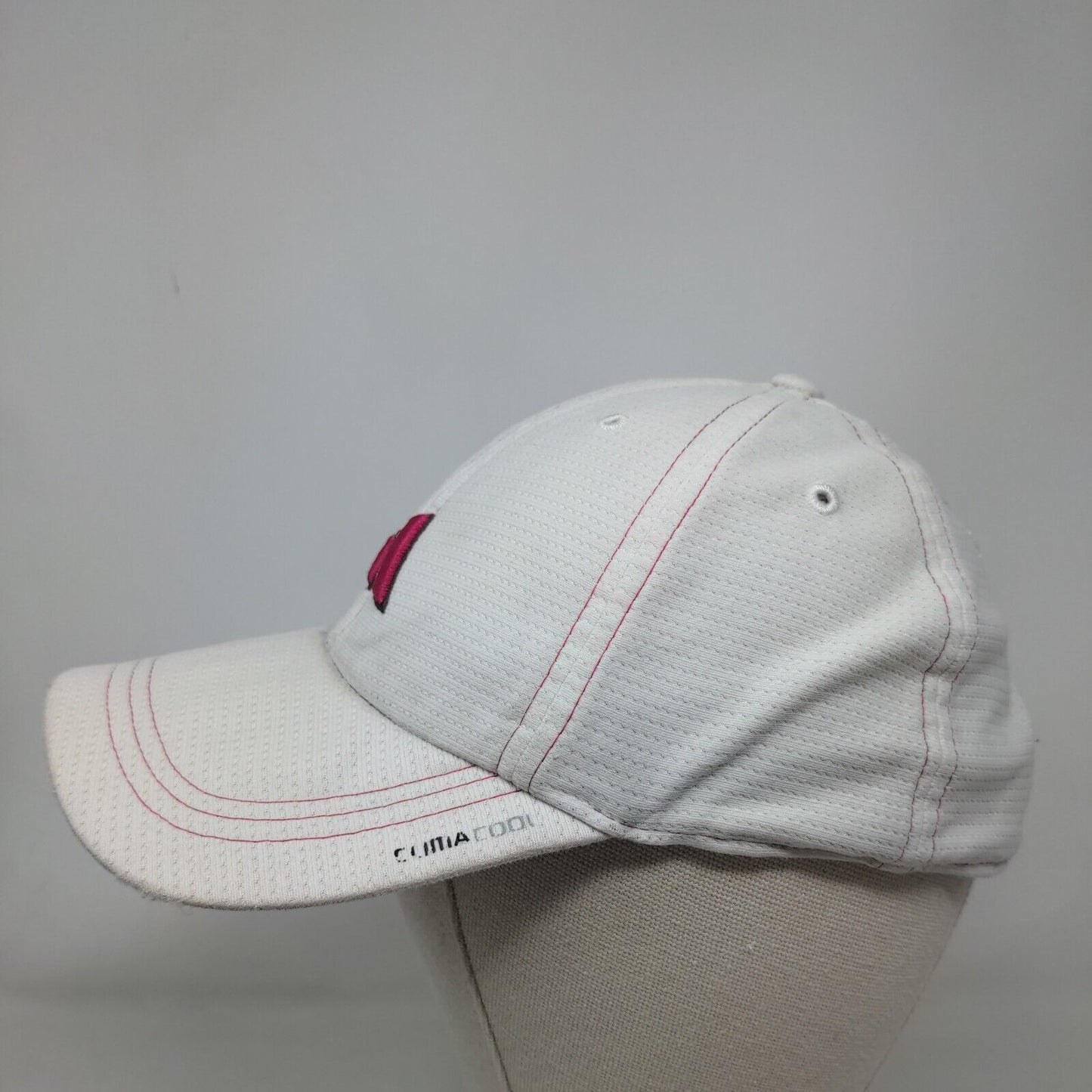 Adidas Climacool Strapback Hat White OSFA Adjustable Embroidered Vented Holes