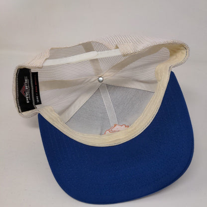Hop Valley Brewing Co. Snapback Trucker Hat Blue One Size Mesh Back