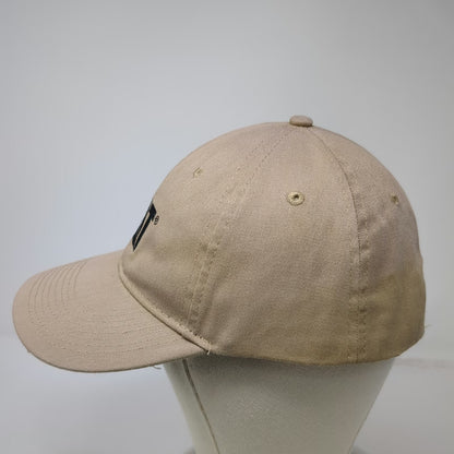 Caterpillar Baseball Cap Beige One Size Slideback Embroidered Logo Workwear Hat