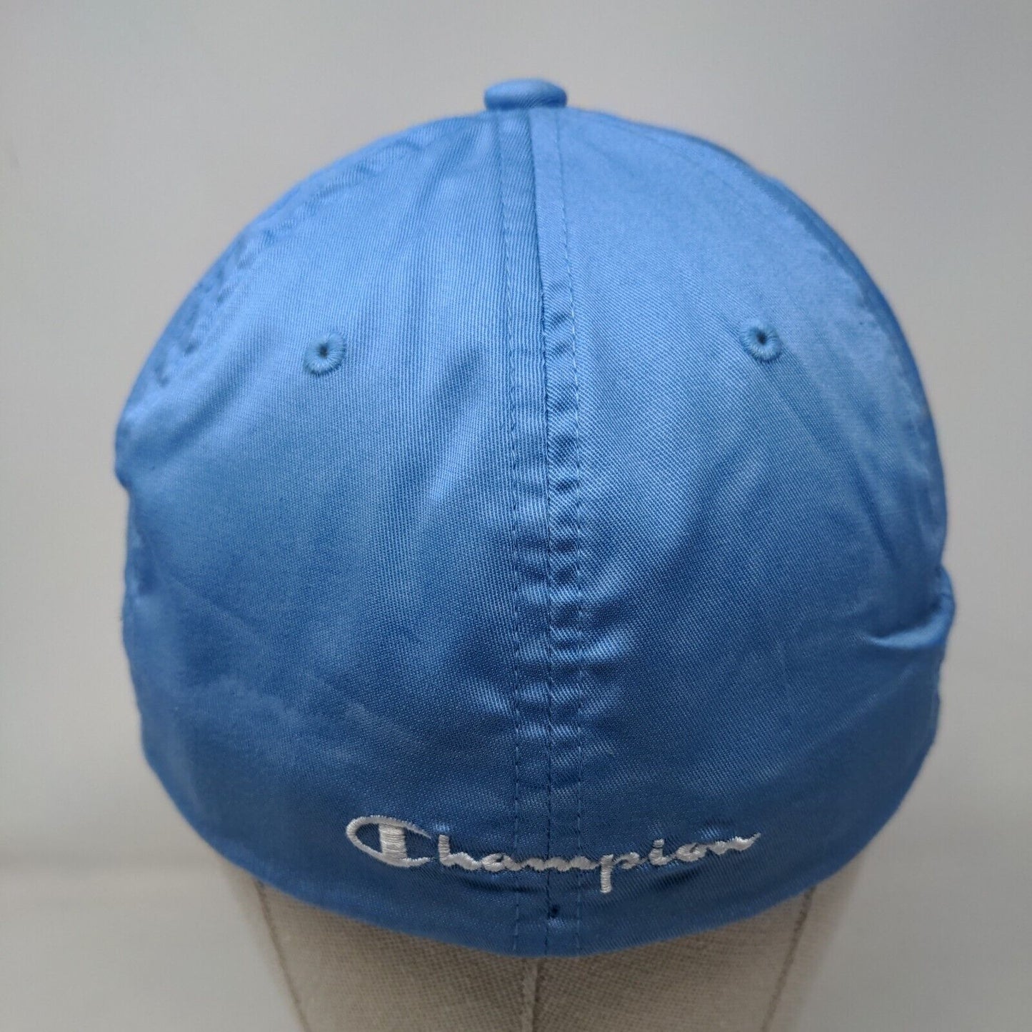 Champion C Logo Fitted Hat Blue Large/XL Embroidered 6 Panel Flexfit