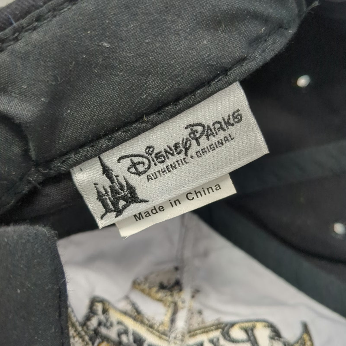 Disney Parks 5 Panel Gray One Size Hat Pirates of the Caribbean Map Print Skull