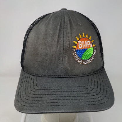BMPs Florida Agriculture Snapback Mesh Back Trucker Hat Gray One Size
