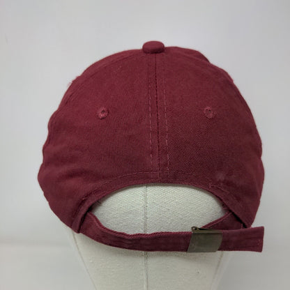 Cloud Wars Slideback Hat Red Burgundy One Size Embroidered 6 Panel