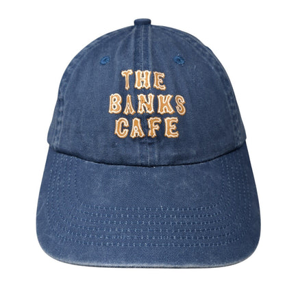 The Banks Cafe Slideback Hat Blue One Size Adjustable Port Authority