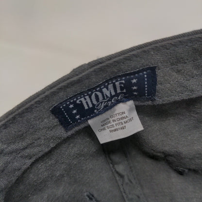 Home Free Rome Slideback Hat Gray OSFM Embroidered Adjustable Vented Holes