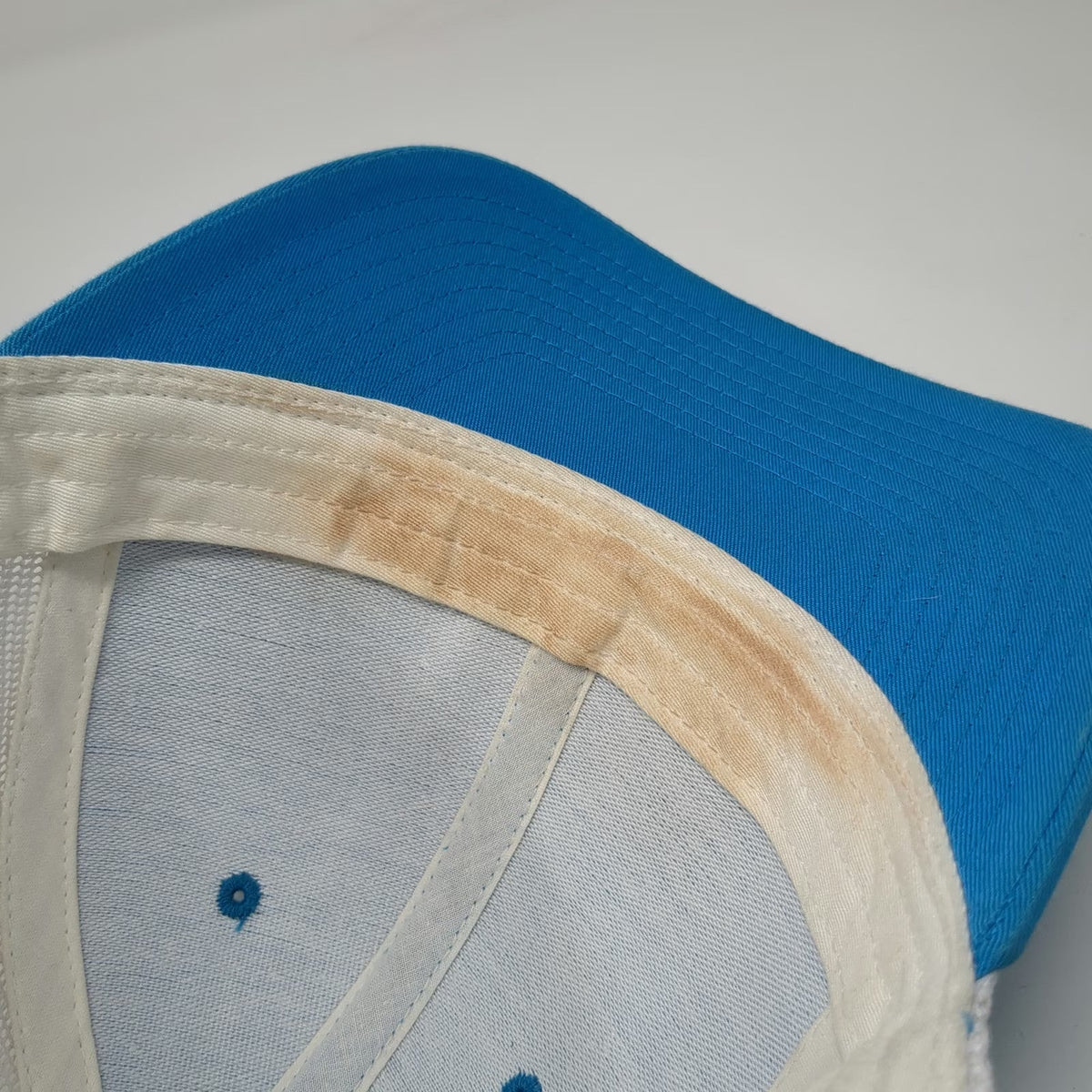 Richardson Trucker Hat Blue One Size Komatsu Embroidered Logo Mesh Back Snapback
