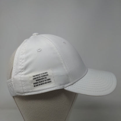 Adidas Fitted Sun Visor Hat White One Size Three Stripe Life Outdoor