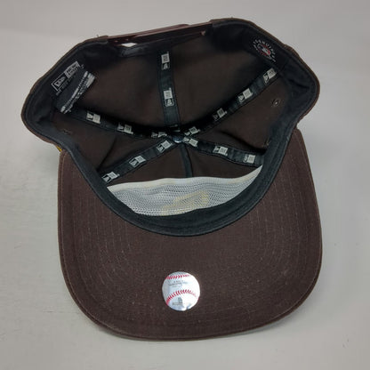 San Diego Padres MLB New Era 5 Panel Brown One Size Snapback Hat Embroidered SD