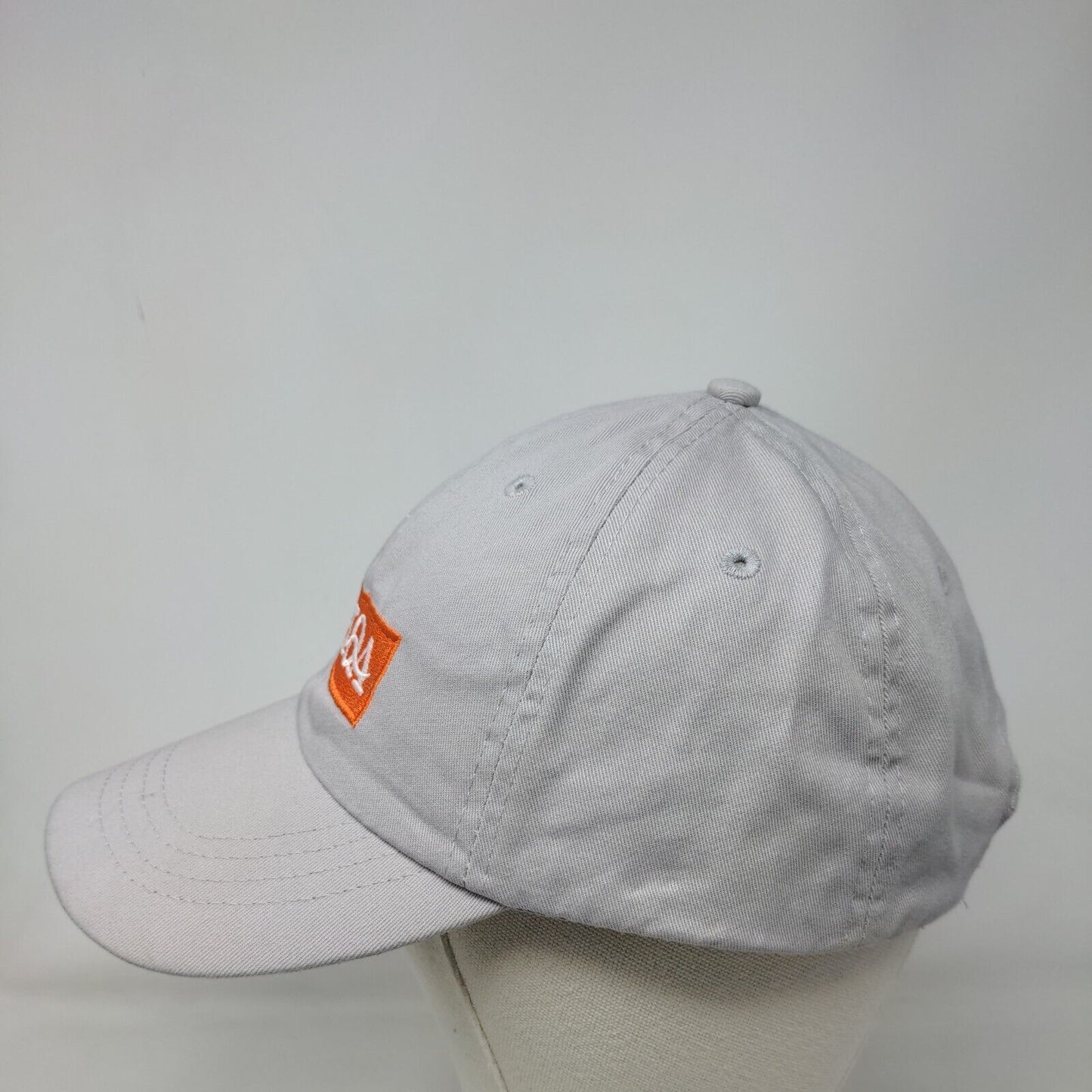 CSHQA Strapback Hat Gray One Size Adjustable Vented Holes 6 Panel Port & Company