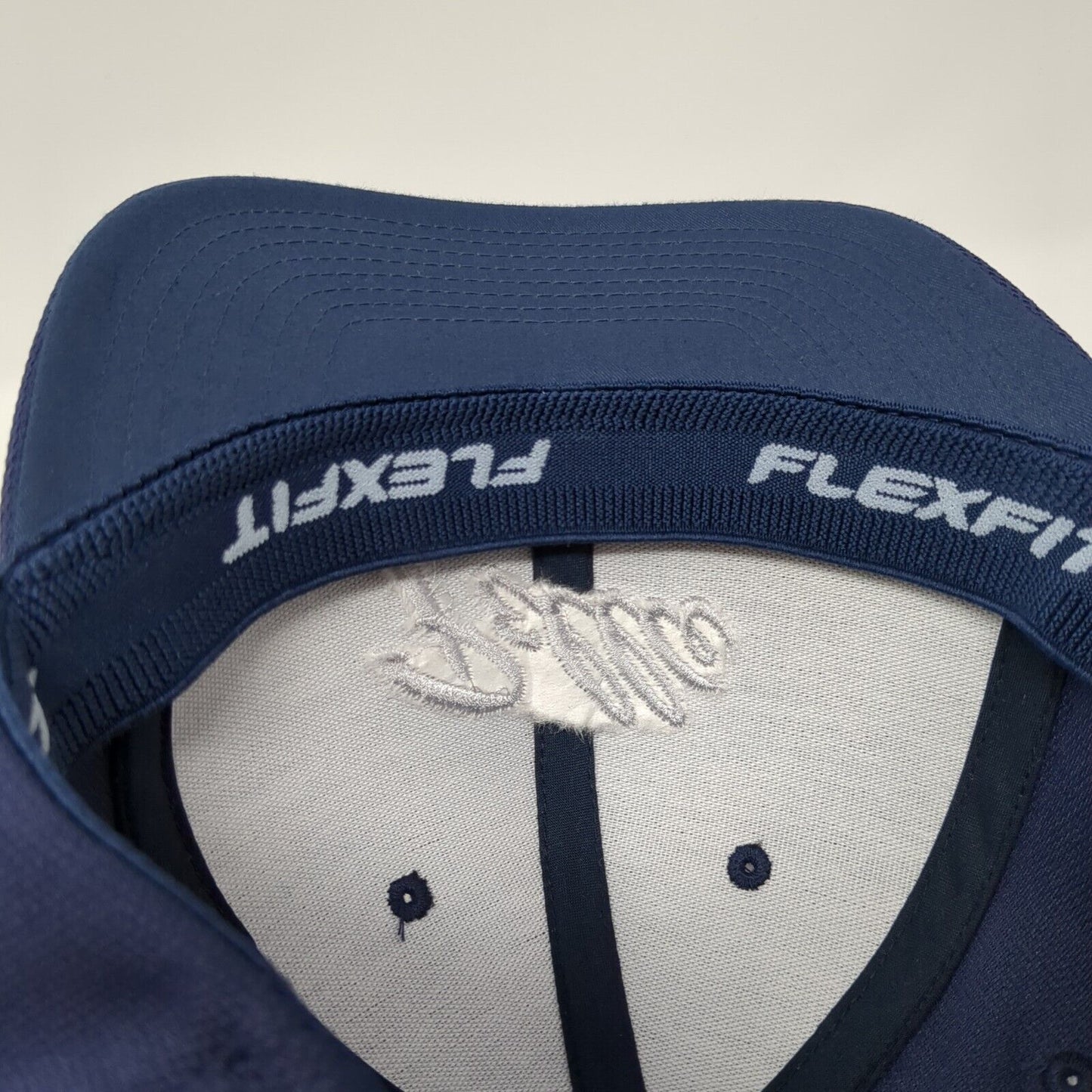 Pellce Fitted Hat Blue L/XL Embroidered Stretch Flexfit Sport-Tek