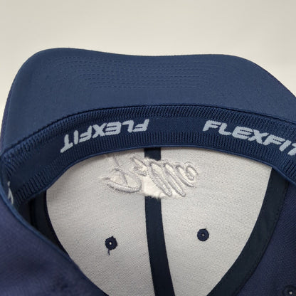 Pellce Fitted Hat Blue L/XL Embroidered Stretch Flexfit Sport-Tek