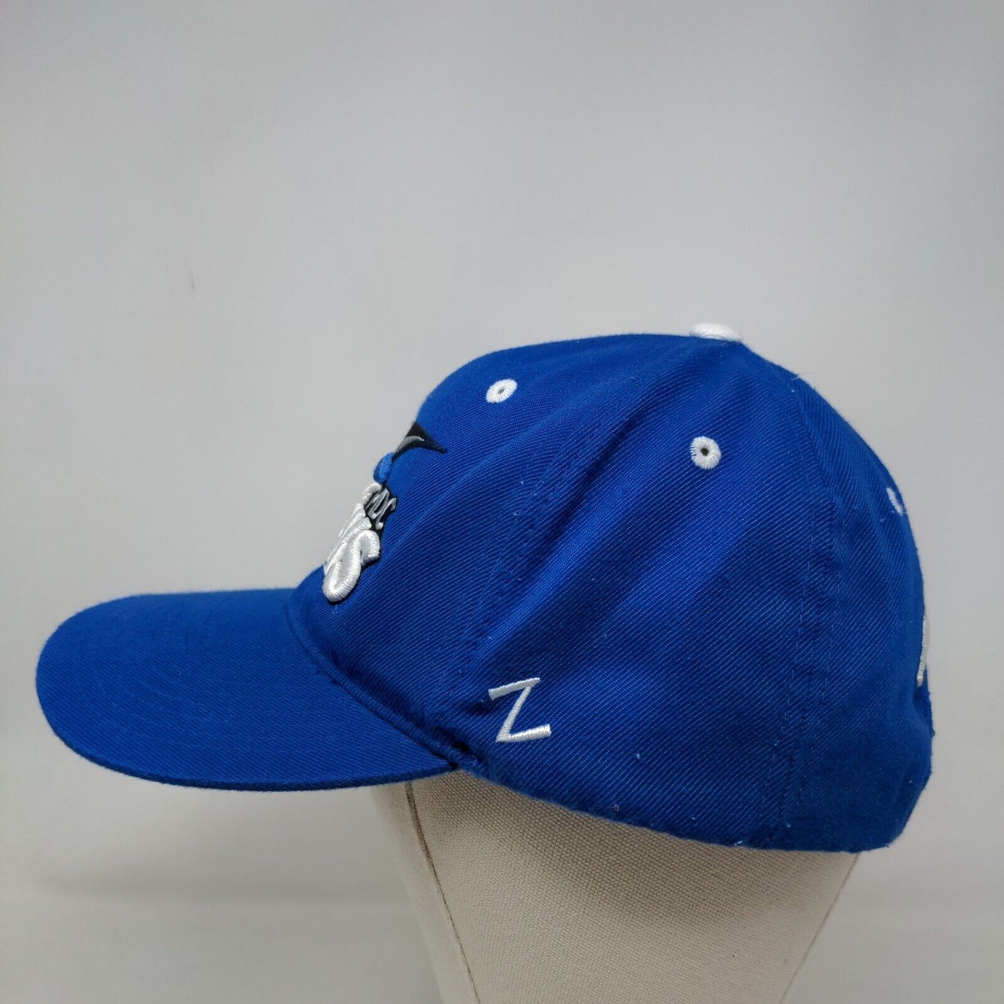 Zephyr Men's Snapback Hat Blue Embroidered Miami Dade College Sharks Logo
