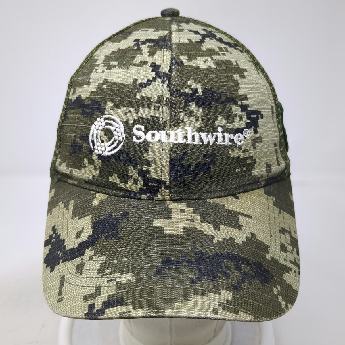 Southwire Trucker Hat Green Digital Camo One Size Mesh Snapback Wounded Warrior
