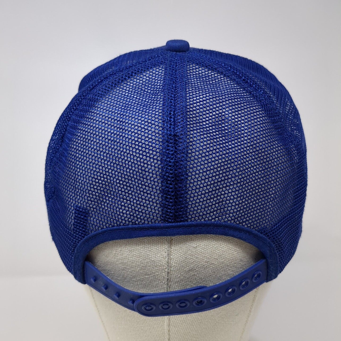 Koch Materials Company Snapback Trucker Hat Blue OSFA Solid Mesh Back