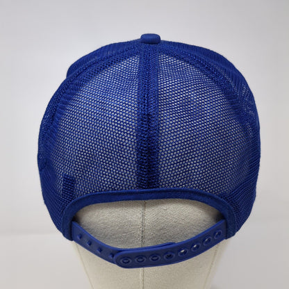 Koch Materials Company Snapback Trucker Hat Blue OSFA Solid Mesh Back