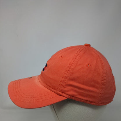 Tommy Hilfiger Slideback Hat Orange One Size Adjustable Embroidered 6 Panel