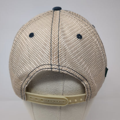 Hawaii Leather Patch Snapback Trucker Hat Multi One Size Mesh Back Fish