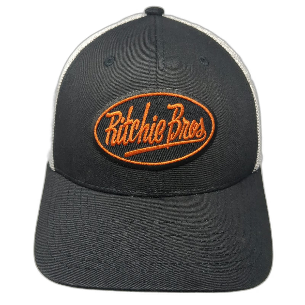 Flexfit Baseball Cap Black One Size Ritchie Bros Mesh Back Patch Hat Yupoong