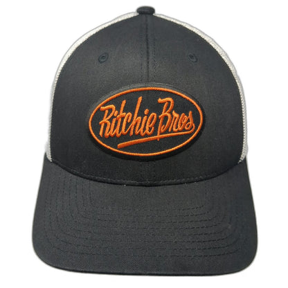 Flexfit Baseball Cap Black One Size Ritchie Bros Mesh Back Patch Hat Yupoong