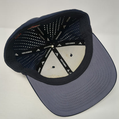Uncharted Recreation Fitted Hat Blue S/M Embroidered 474F Pacific Headwear
