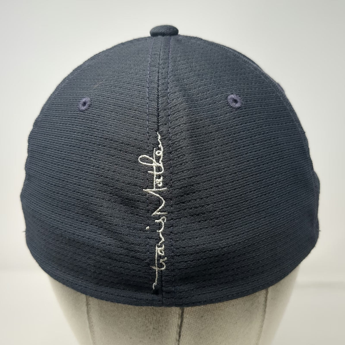 Travis Mathew Baseball Cap Gray M Fitted Flexfit Logo Stretch Polyester Golf Hat