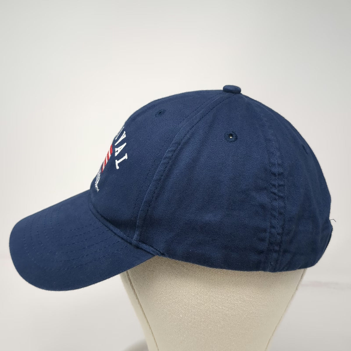 Carnival Baseball Cap Blue One Size Strapback Embroidered American Flag Crew Hat