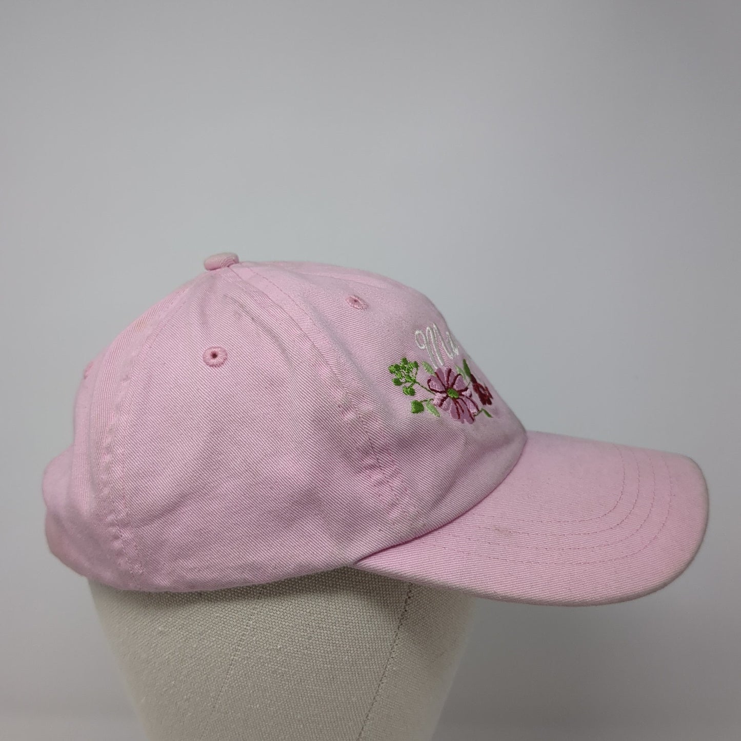 Marco Island Florida Slideback Hat Pink Medium Adjustable Embroidered