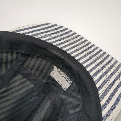Primitive 5 Panel Blue White One Size Hickory Stripe Strapback Skateboarding Hat