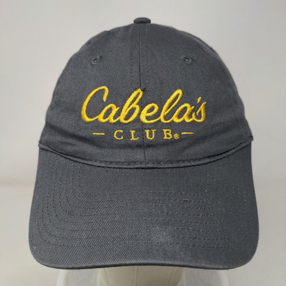 Cabela's Club Slideback Hat Gray OSFM Adjustable Embroidered Vented Holes